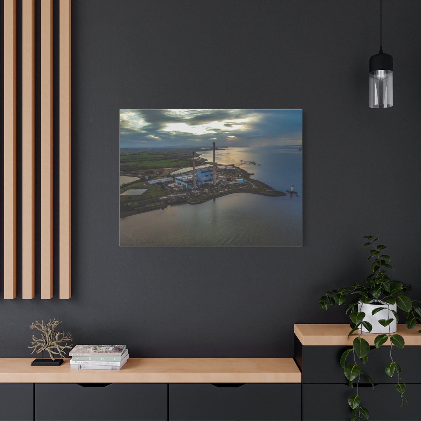 Tarbert Power Station Matte Canvas, Stretched, 1.25"
