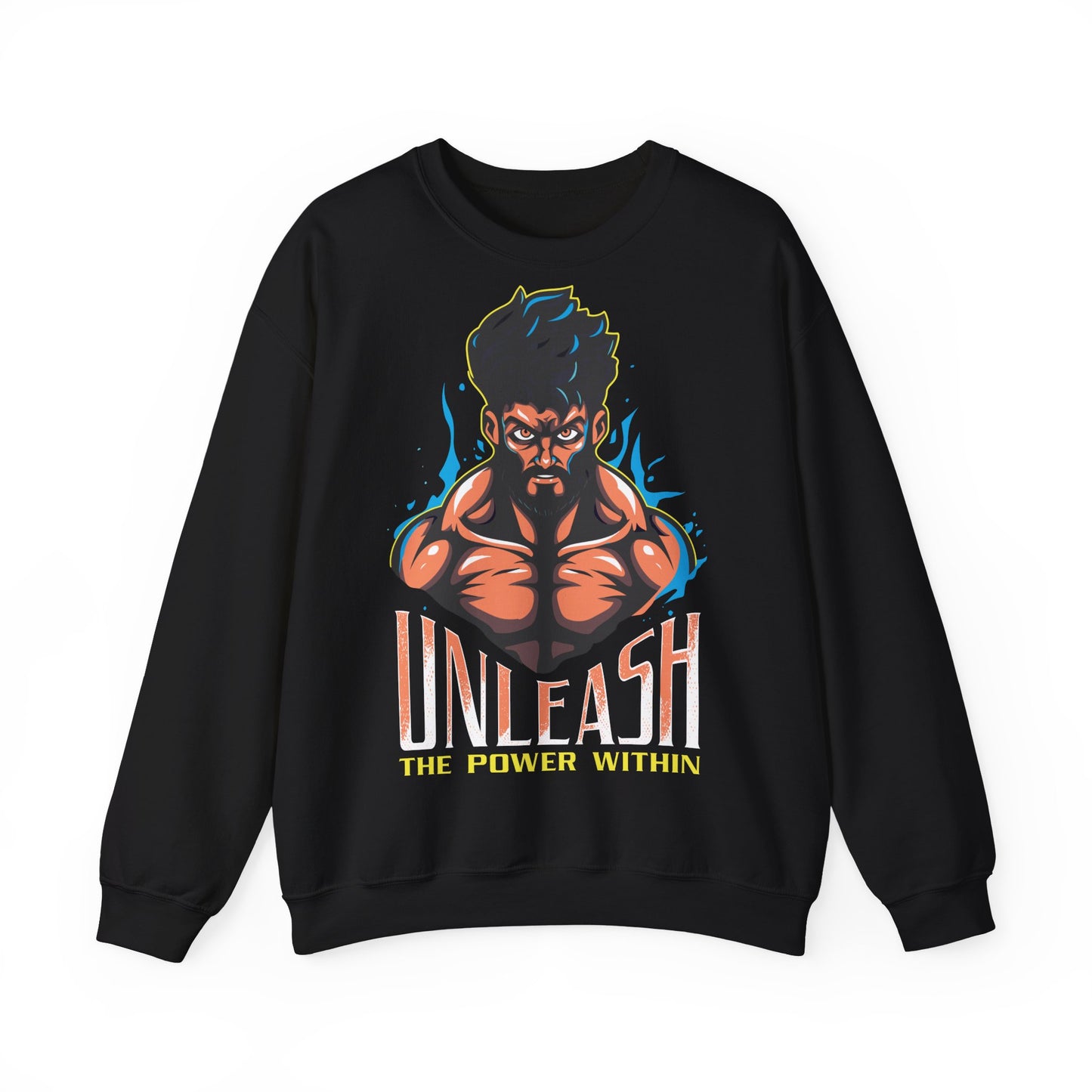 Unisex Heavy Blend™ Crewneck Sweatshirt - 'Unleash the Power Within' Graphic Sweatshirt for Motivation and Inspiration