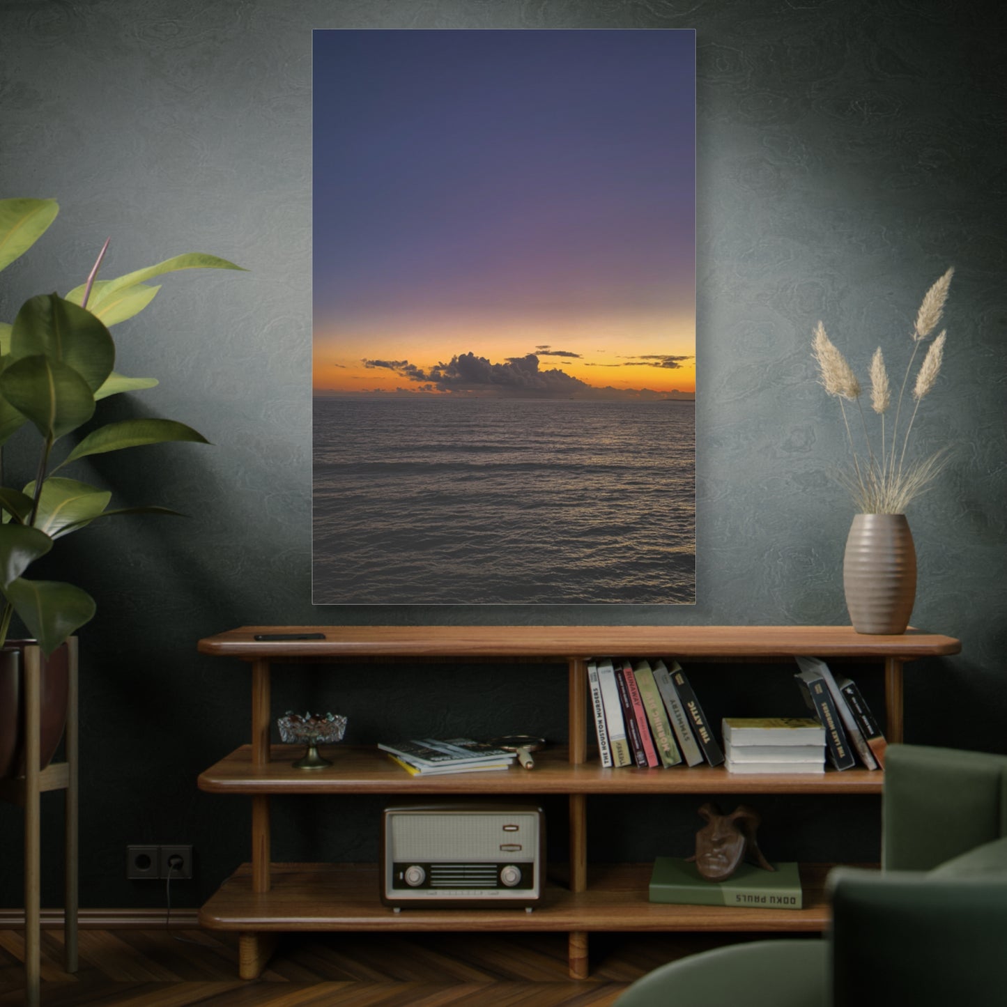Sunset in Ocean 2 Matte Canvas, Stretched, 1.25"