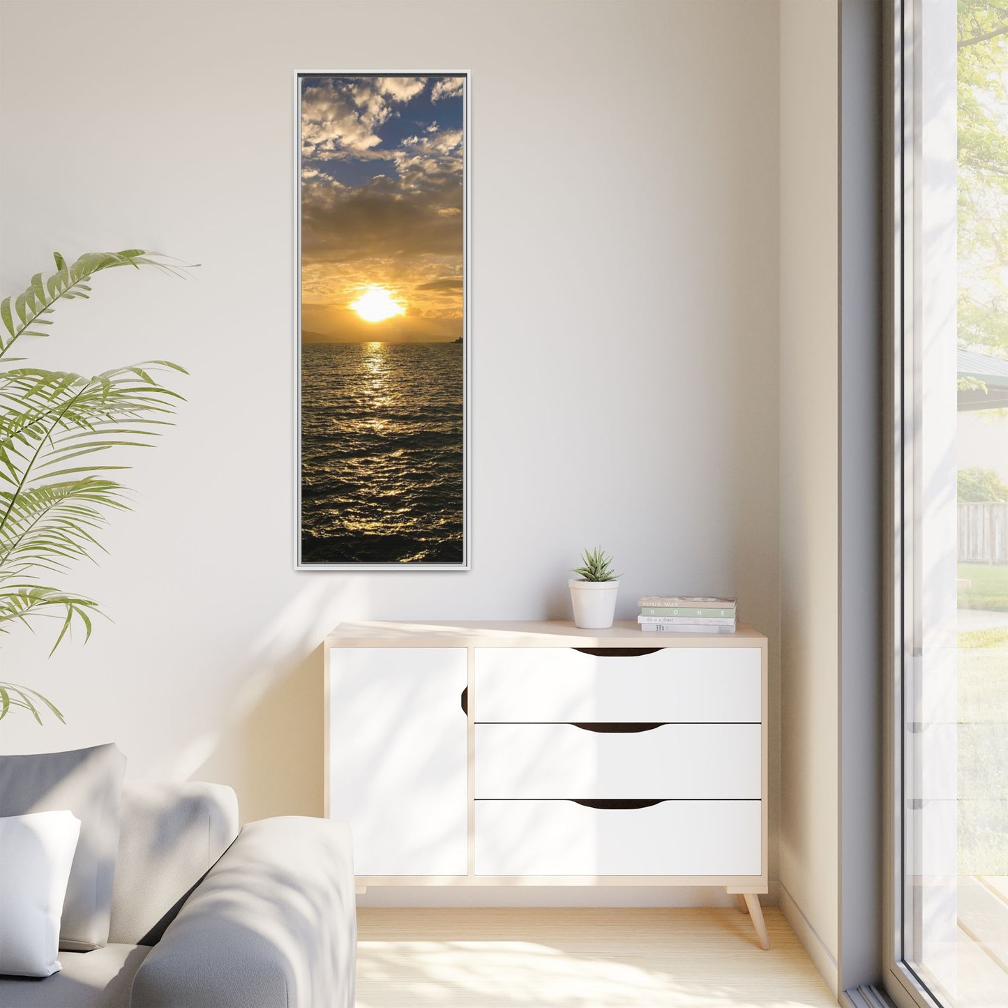 Sunset in Fenit Matte Canvas, Framed (Multi-color)