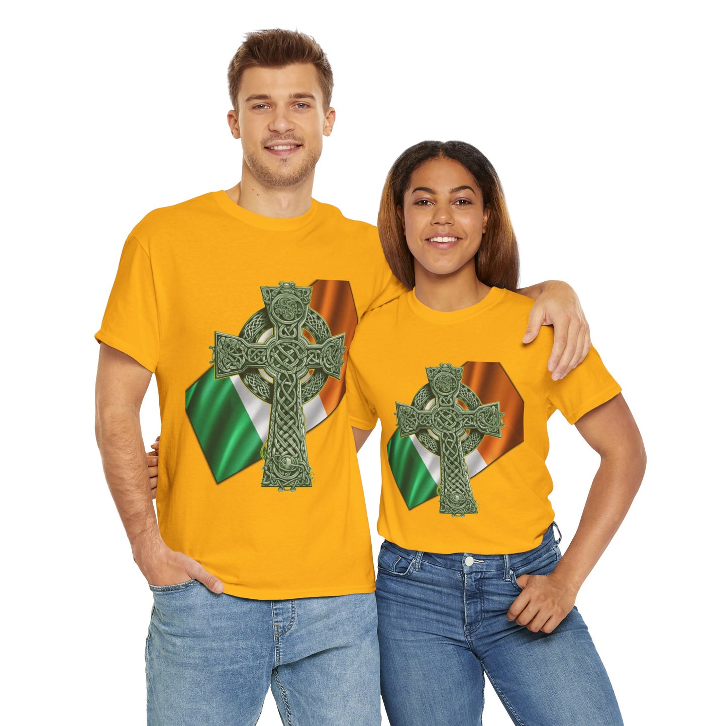 Celtic Cross Unisex Heavy Cotton Tee