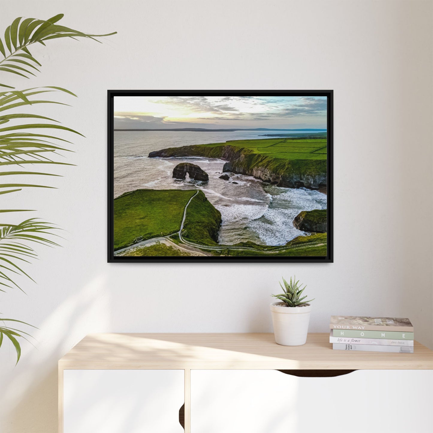 Virgin Rock Matte Canvas, Framed (Multi-color)