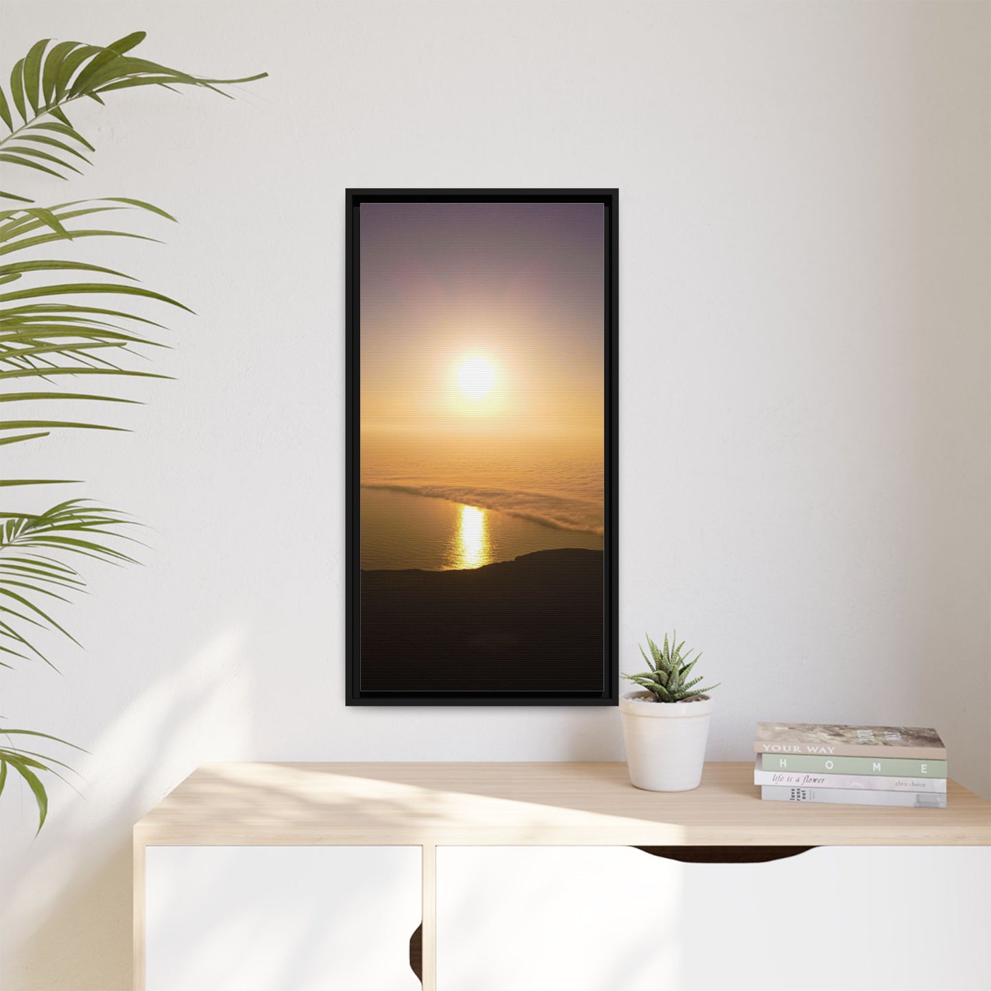 Sunset on Mount Brandon Matte Canvas, Framed (Multi-color)