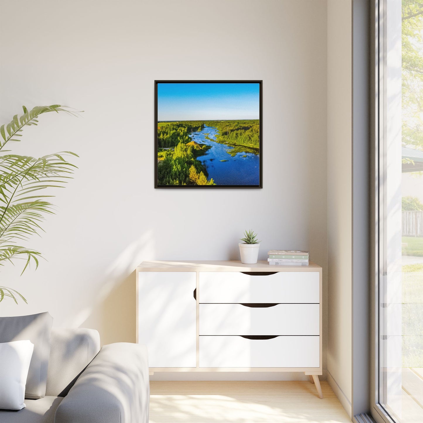 Zagares Lake Matte Canvas, Framed (Multi-color)