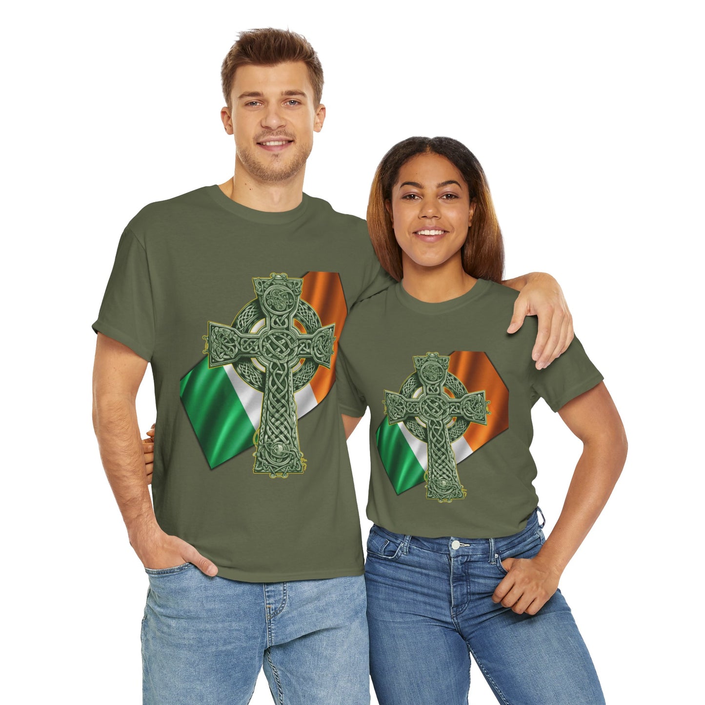 Celtic Cross Unisex Heavy Cotton Tee