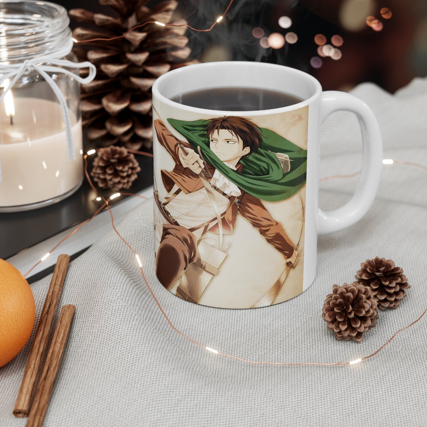Anime-Inspired Ceramic Coffee Cup - 11oz & 15oz - Perfect for Fans of Adventure