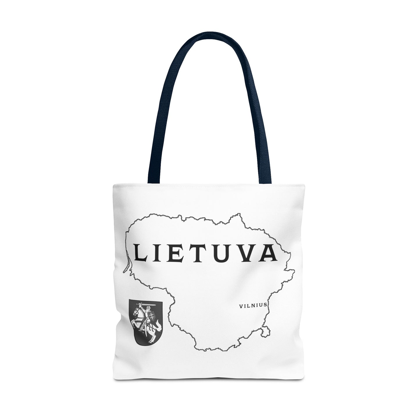 Lietuva Map Tote Bag - Stylish Travel Bag for Lithuanian Pride