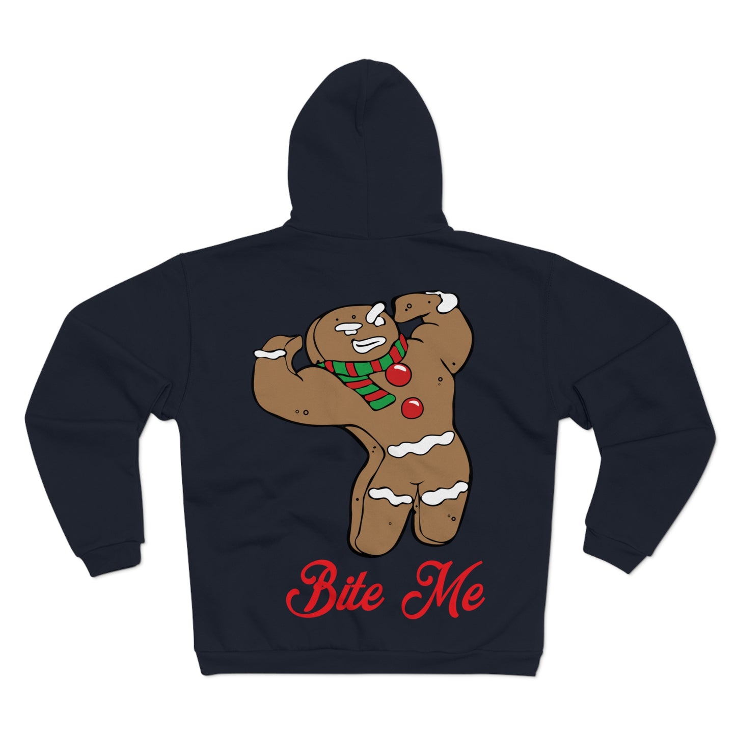 Funny Gingerbread Cookie Hoodie - Bite Me Christmas