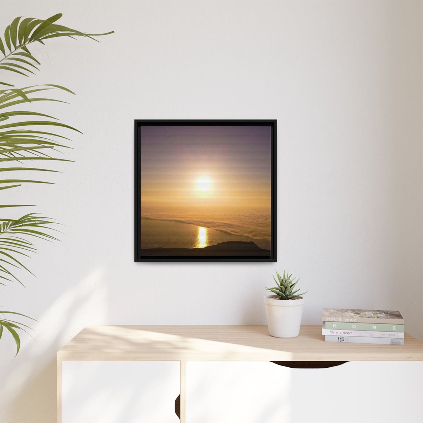 Sunset on Mount Brandon Matte Canvas, Framed (Multi-color)