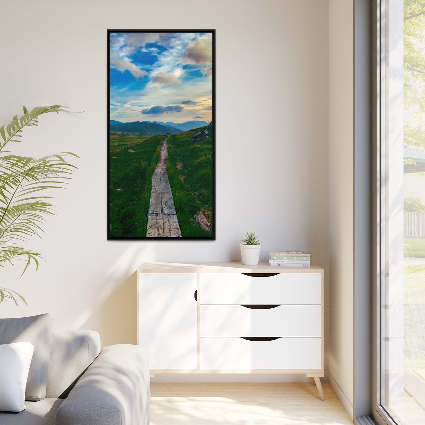 Torc Mountain Trail Matte Canvas, Framed (Multi-color)