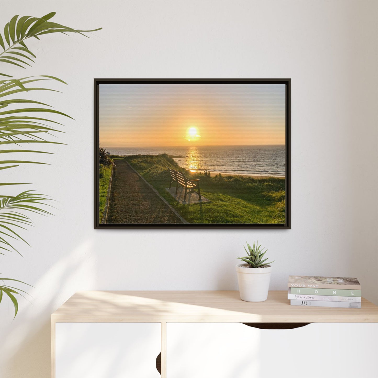 Sunset in Ballybunion 2 Matte Canvas, Framed (Multi-color)