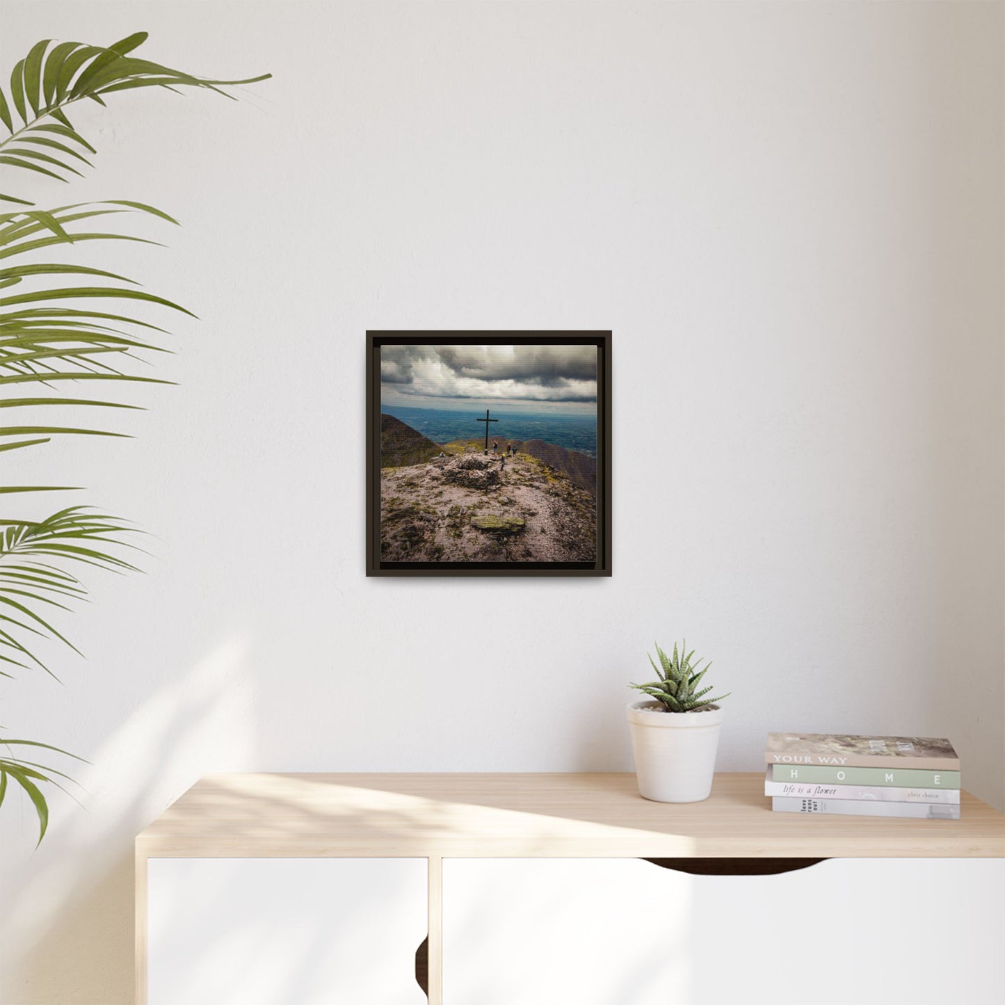 Carrauntoohil Summit Matte Canvas, Framed (Multi-color)