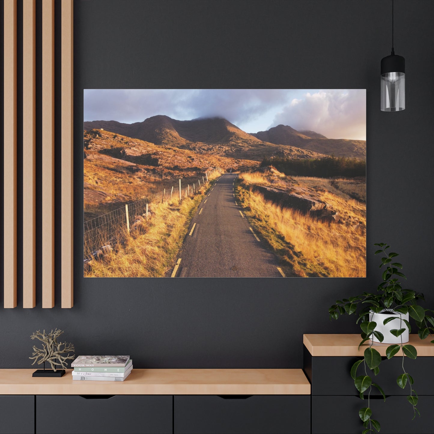 Sunset Road Matte Canvas, Stretched, 1.25"