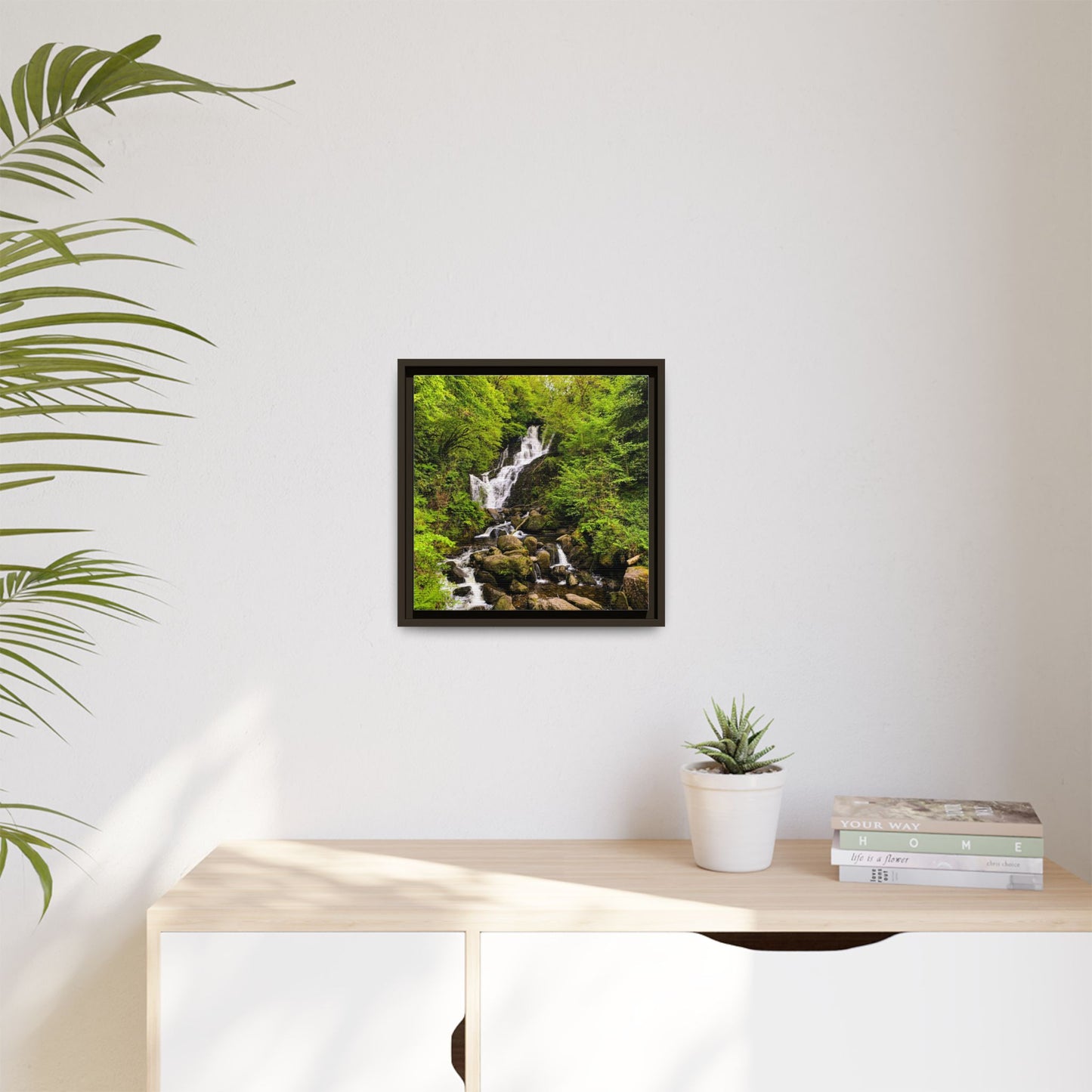Torc Waterfall Matte Canvas, Framed (Multi-color)