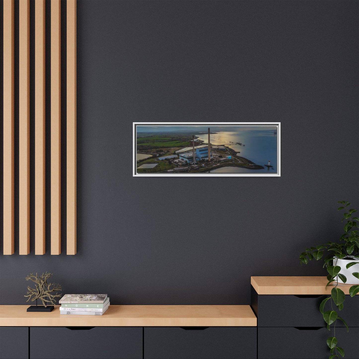 Target Power Station Matte Canvas, Framed (Multi-color)