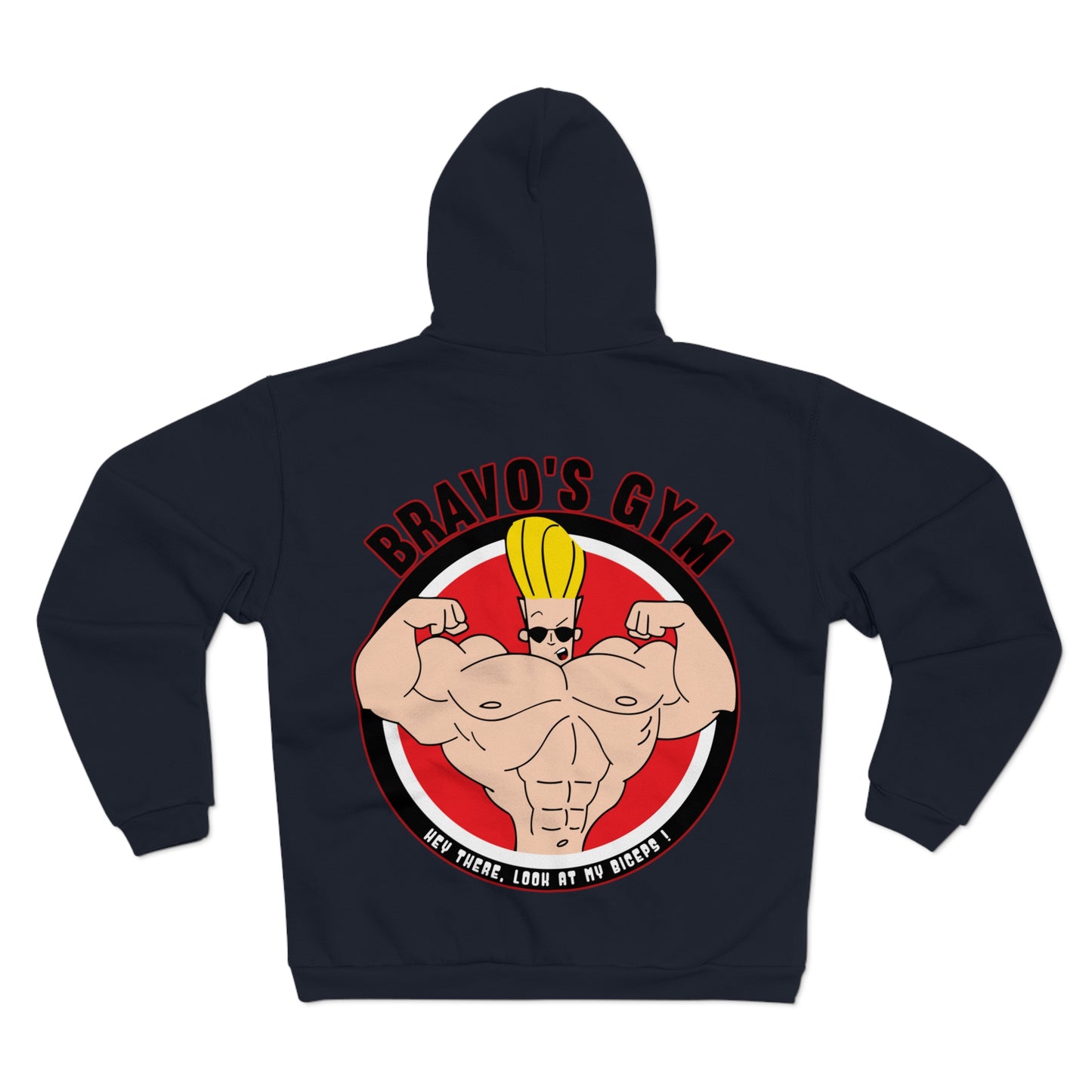 Bravo's Gym Design - Unisex Hooded Zip Sweatshirt