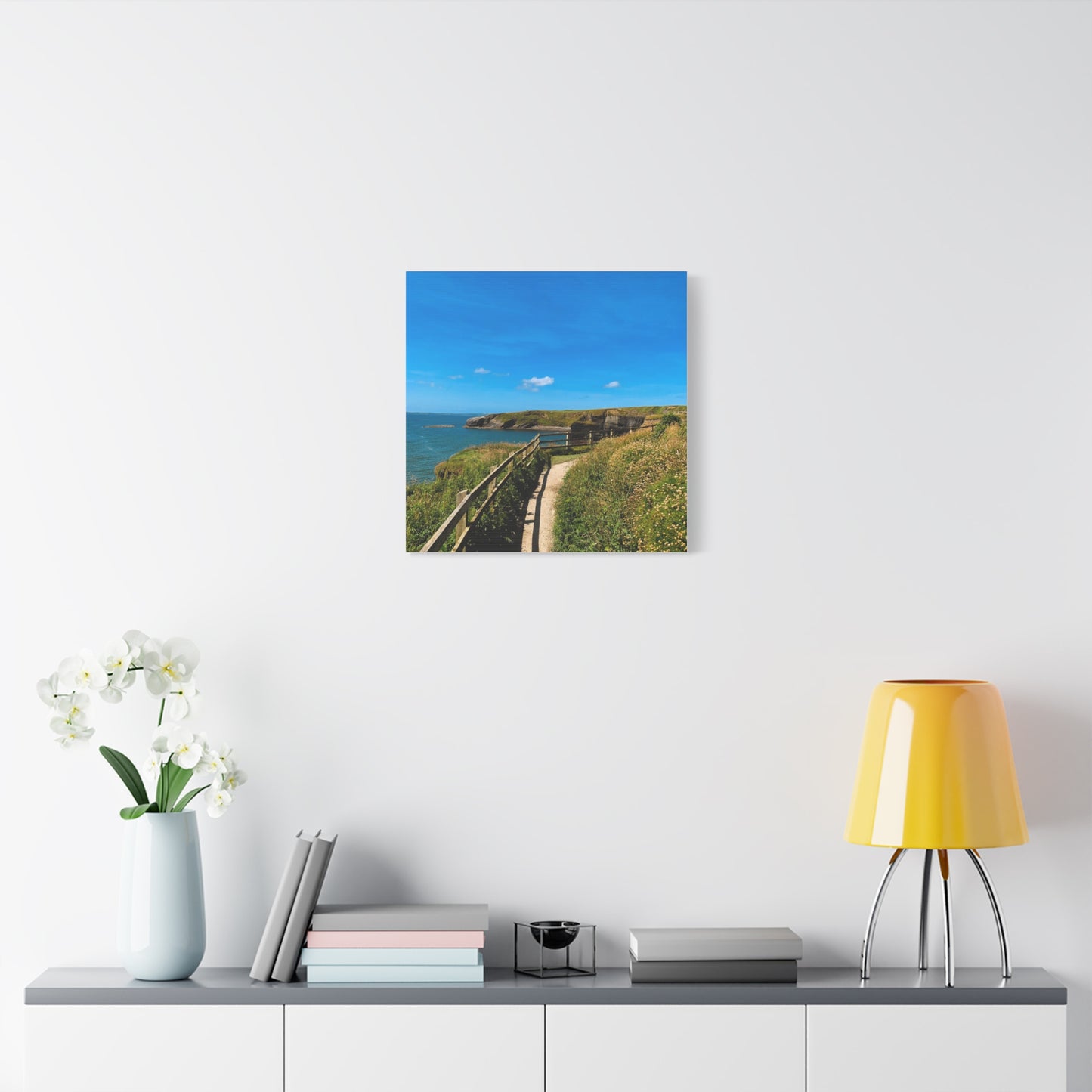 Sunny Walk In Ballybunion Matte Canvas, Stretched, 1.25"
