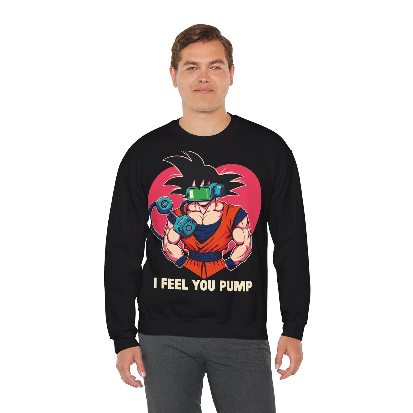 Gamer Vibe Crewneck Sweatshirt - 'I Feel You Pump' Design