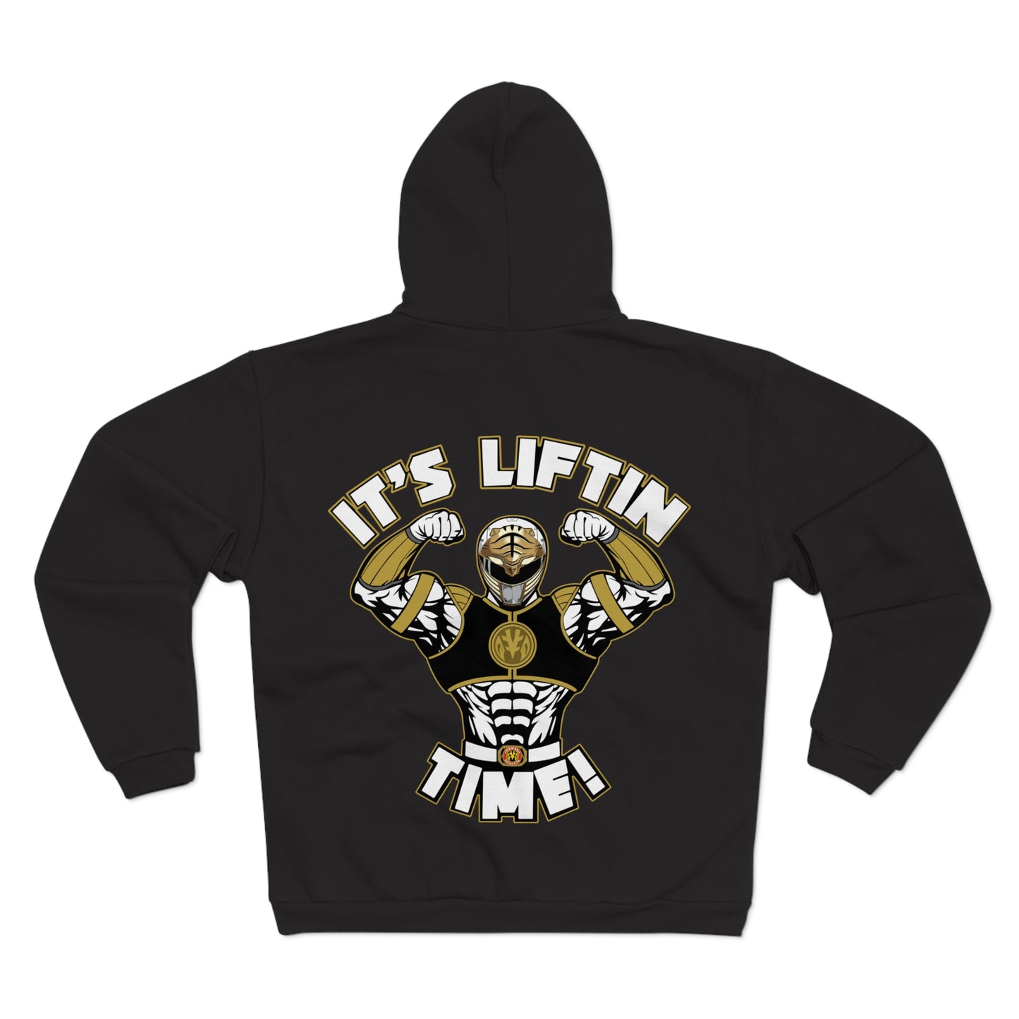 Unisex Hooded Zip Sweatshirt- "It's Liftin' Time!" Gym Motivation Hoodie