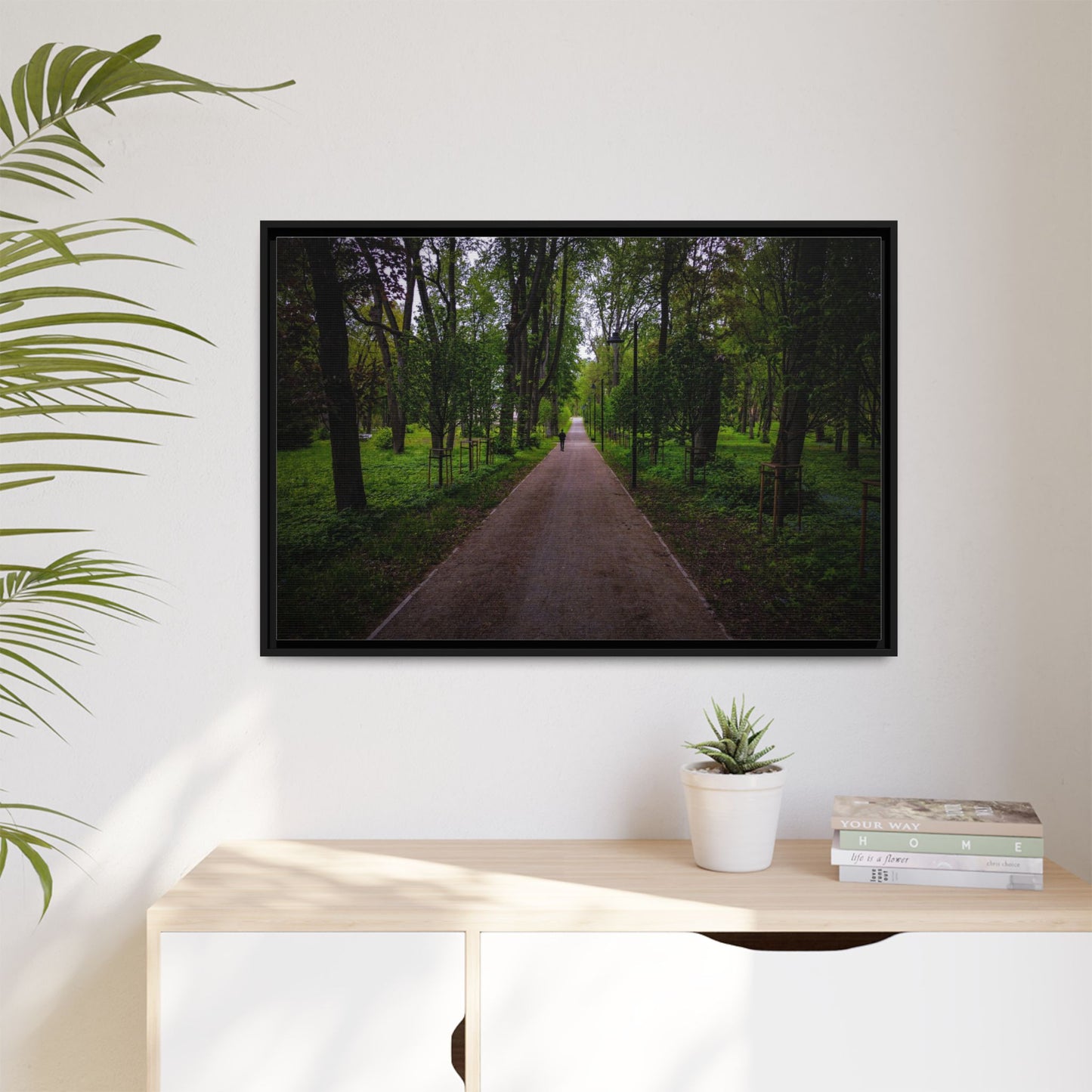 Zagares Park Matte Canvas, Framed (Multi-color)