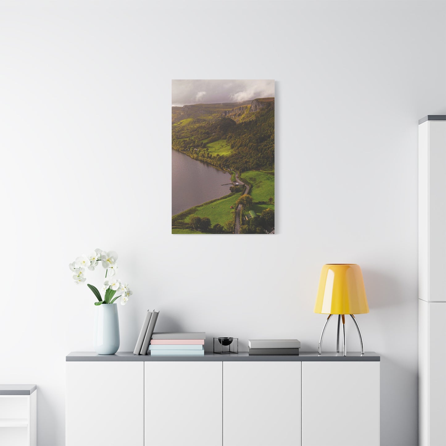 Sruth in Aghadh an Aird or The devil's Chimney Matte Canvas, Stretched, 1.25"
