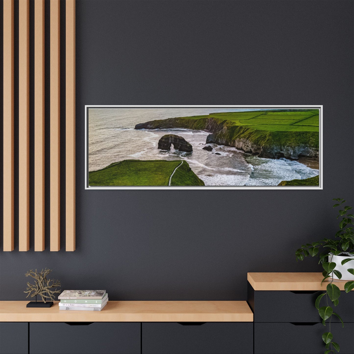 Virgin Rock Matte Canvas, Framed (Multi-color)