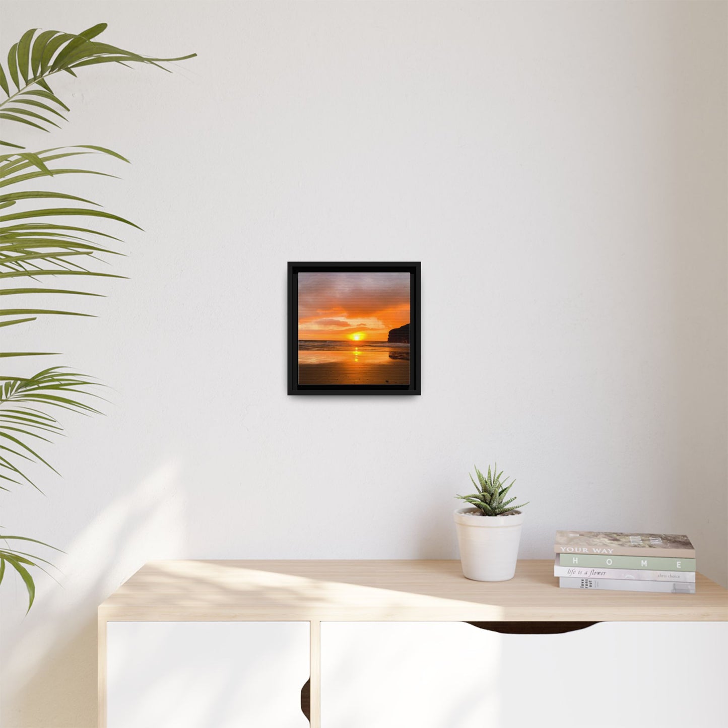 Sunset in Ballybunion Matte Canvas, Framed (Multi-color)