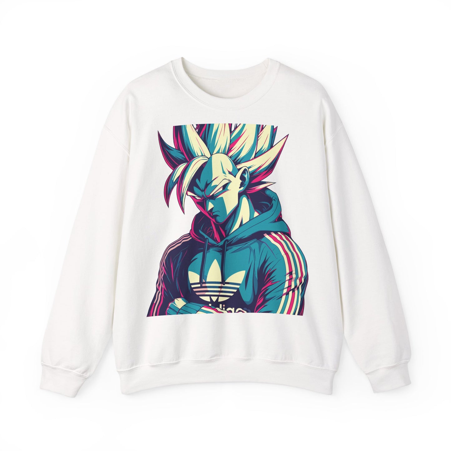Trendy Unisex Crewneck Sweatshirt with Colorful Anime Design