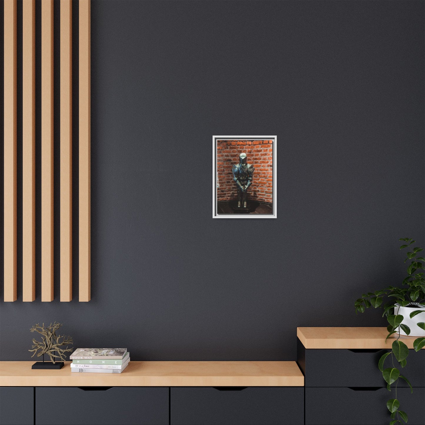 Steel Armour Medieval Age Lithuania Matte Canvas, Framed (Multi-color)