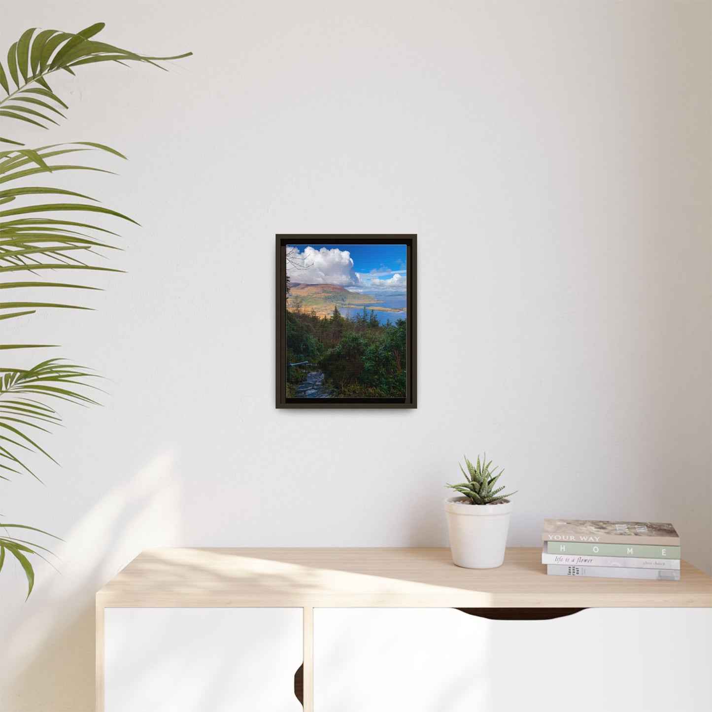 Torc Trail Stairs Matte Canvas, Framed (Multi-color)