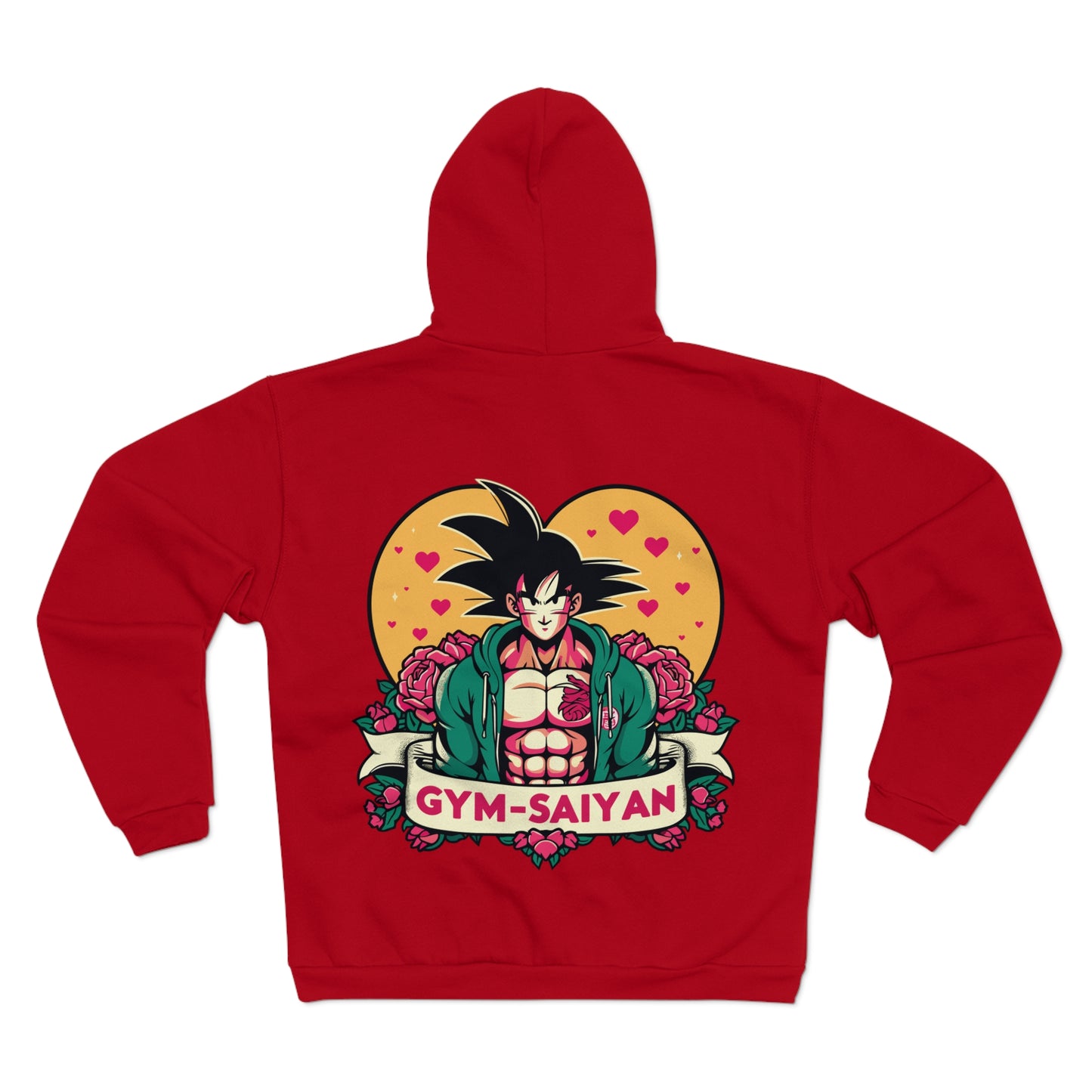 Gym Saiyan Goku Love Unisex Hooded Zip Sweatshirt