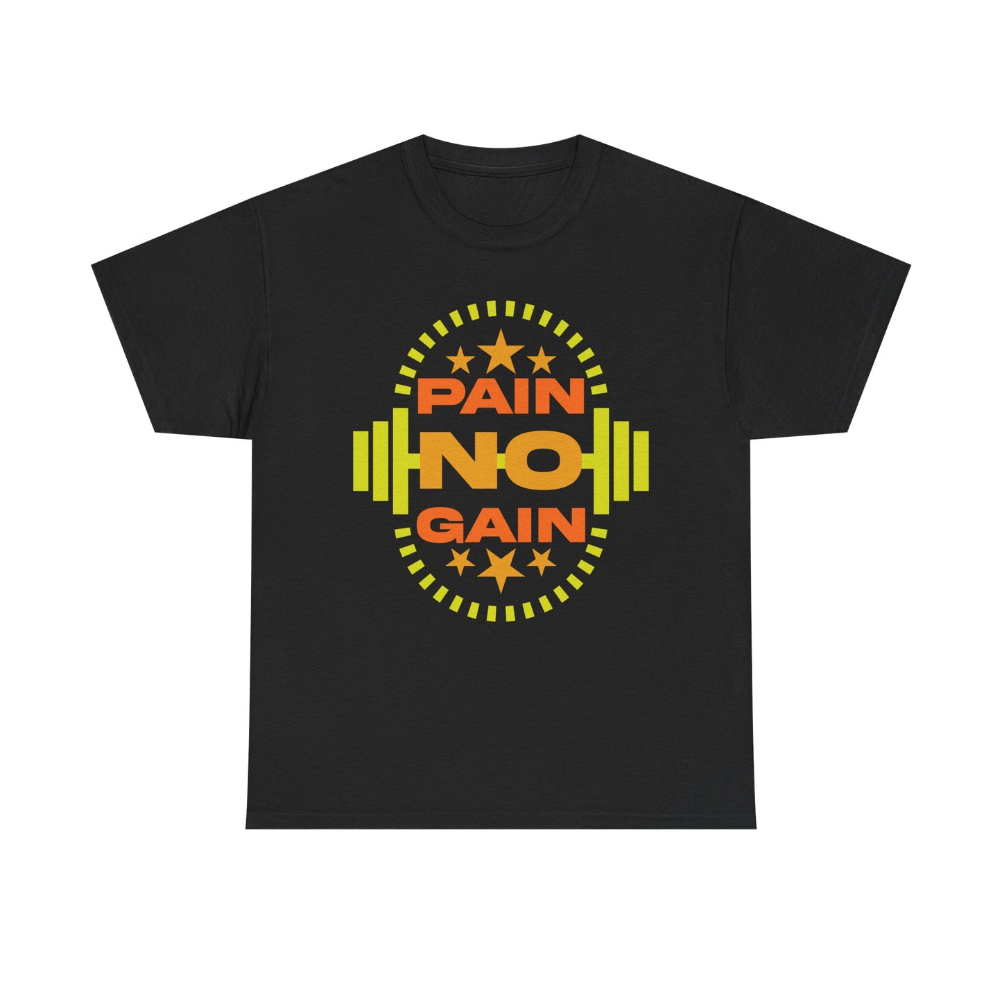 Pain No Gain Unisex Heavy Cotton Tee - Motivational Fitness Shirt