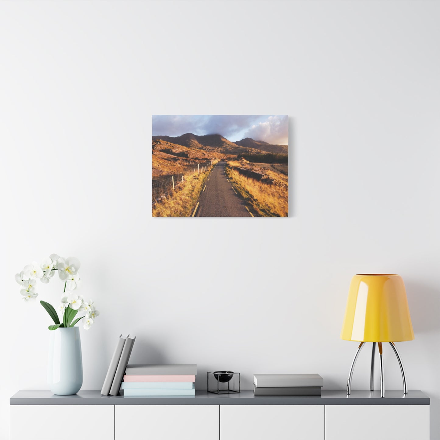 Sunset Road Matte Canvas, Stretched, 1.25"