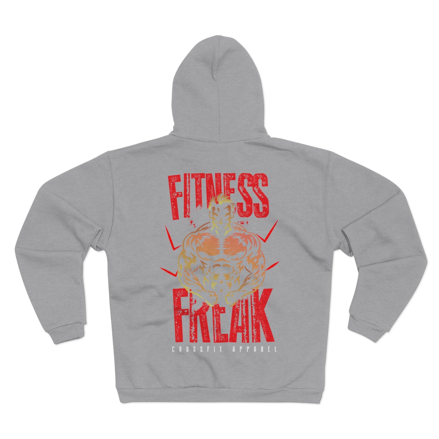 Fitness Freak Unisex Hooded Zip Sweatshirt - Perfect Crossfit Apparel