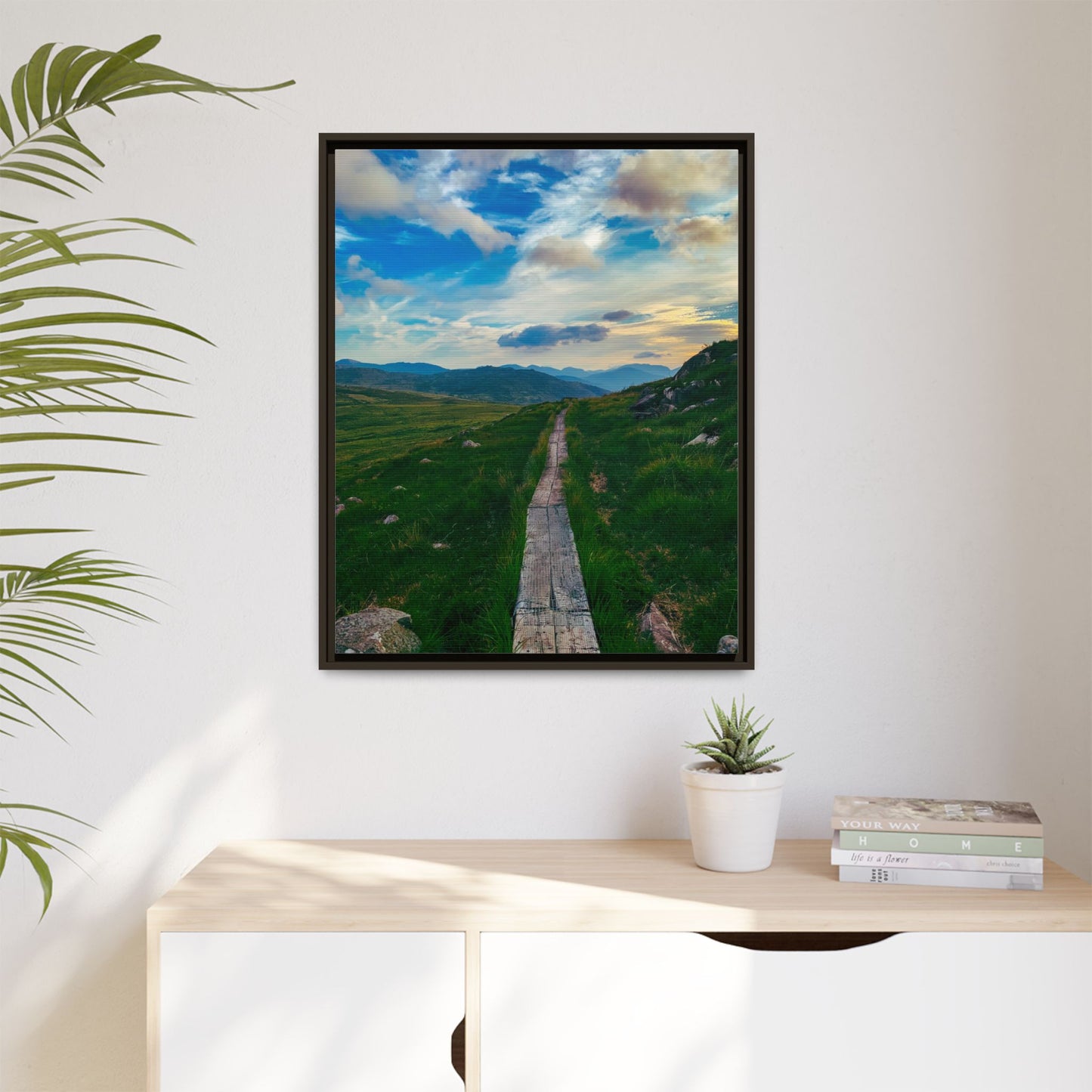 Torc Mountain Trail Matte Canvas, Framed (Multi-color)