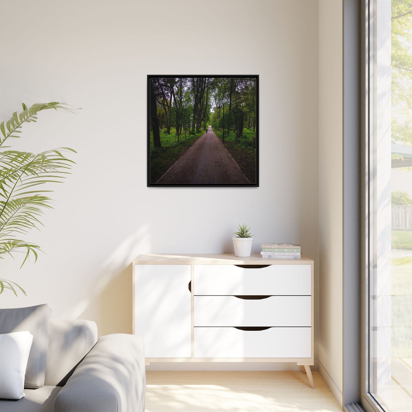 Zagares Park Matte Canvas, Framed (Multi-color)