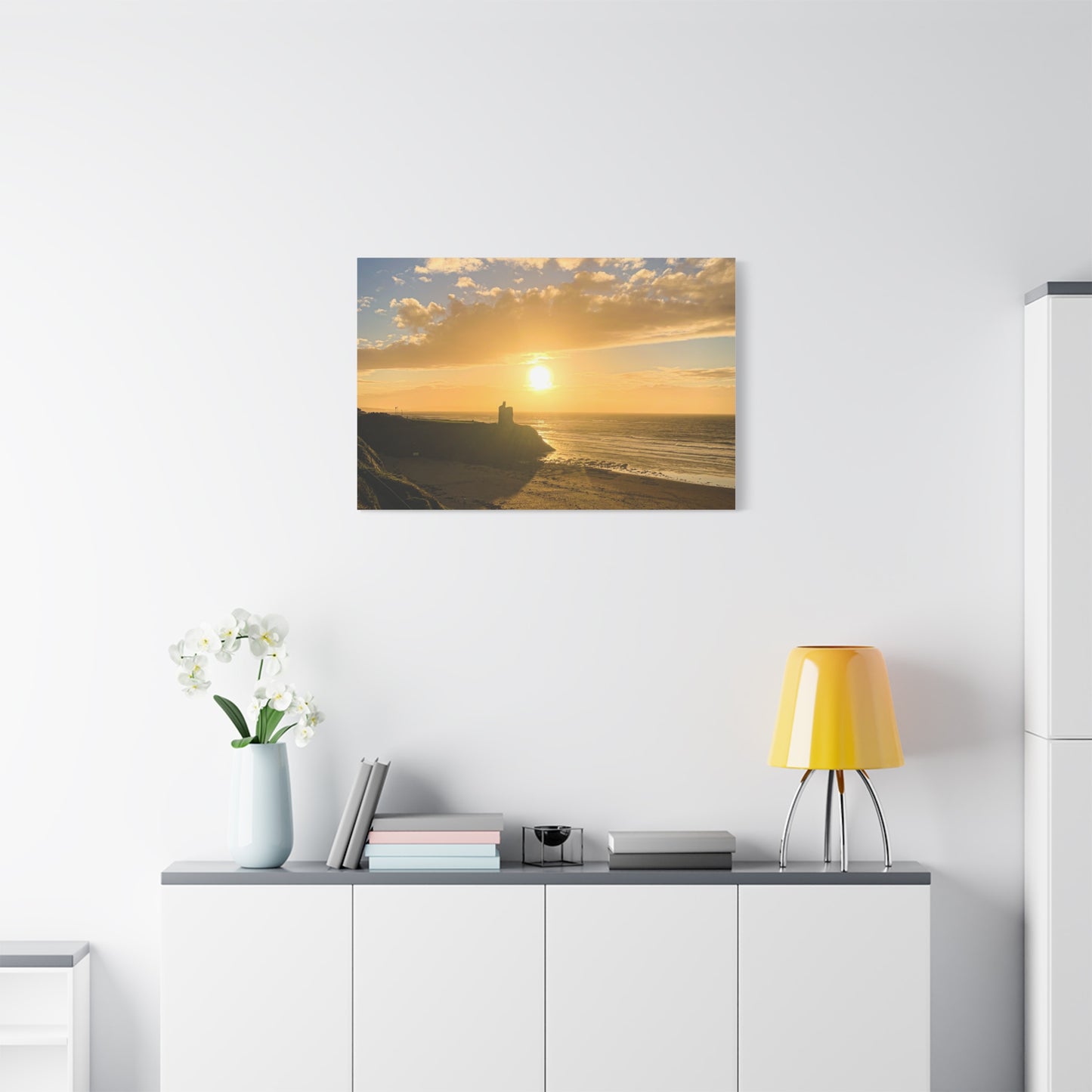 Ballybunion Sunset Castle Matte Canvas, Stretched, 1.25"