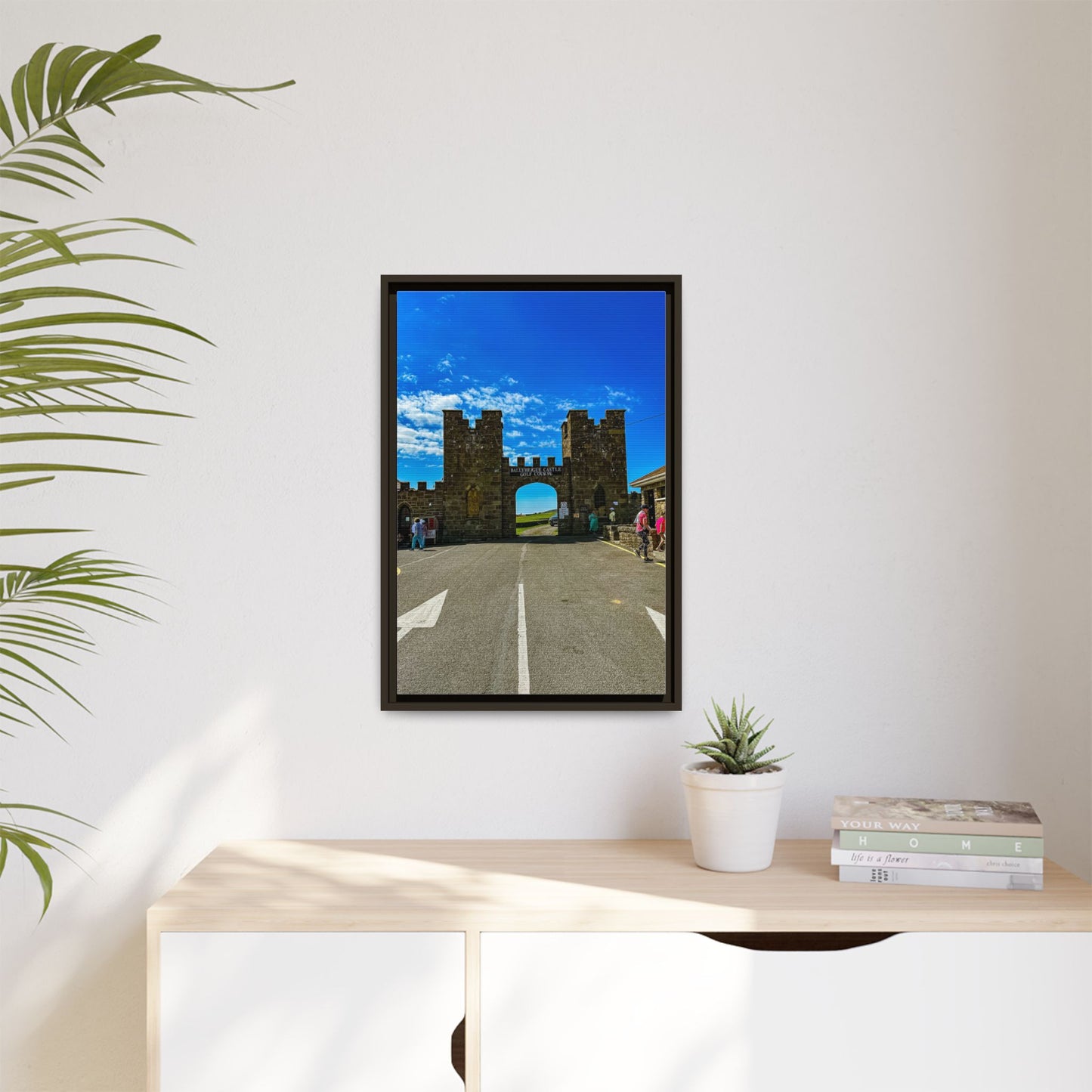 Ballyheigue Golf Club Gates Matte Canvas, Framed (Multi-color)