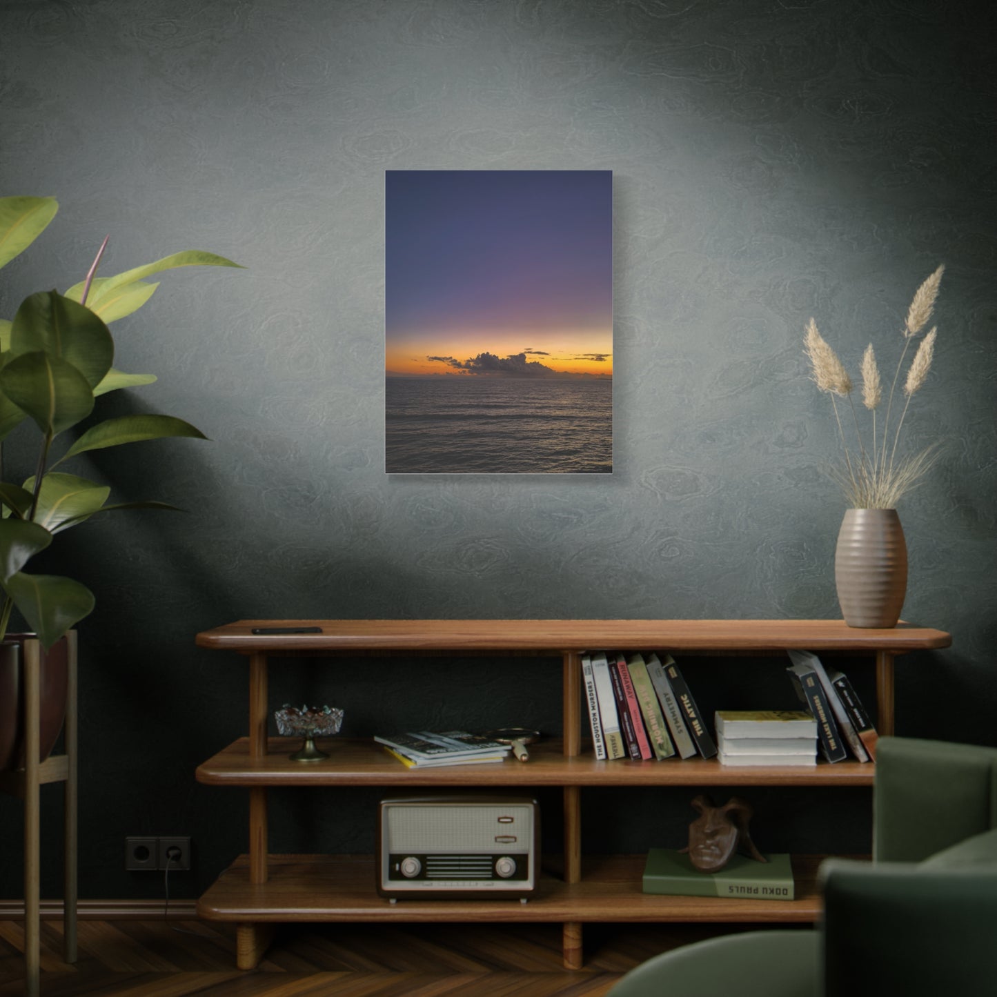 Sunset in Ocean 2 Matte Canvas, Stretched, 1.25"