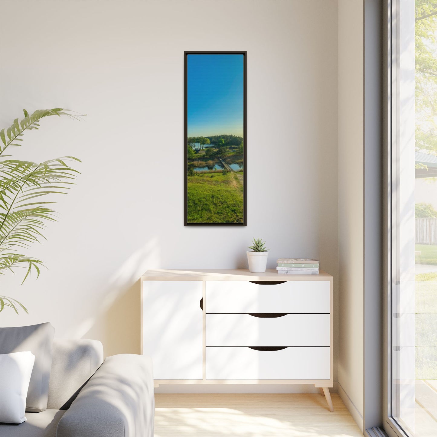 Zageres Lake Matte Canvas, Framed (Multi-color)