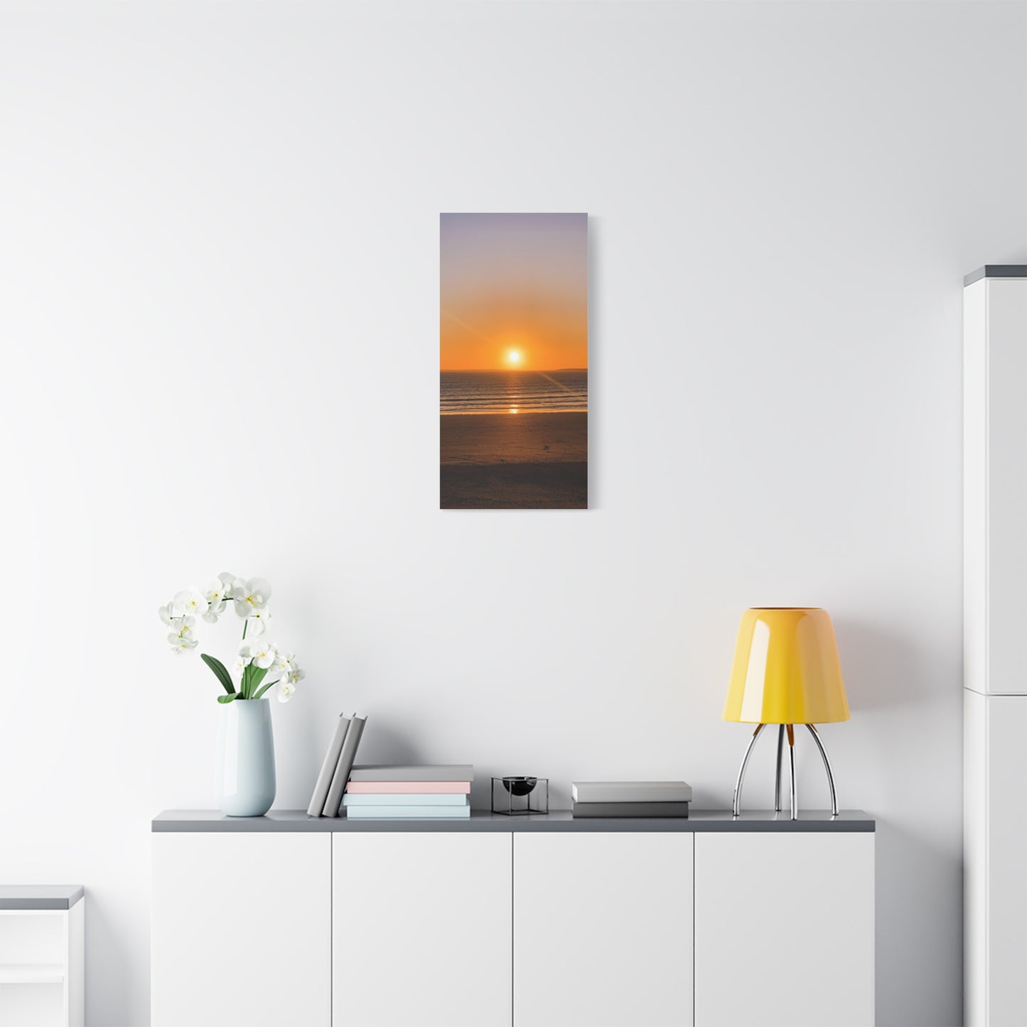 Sunset in ocean Matte Canvas, Stretched, 1.25"