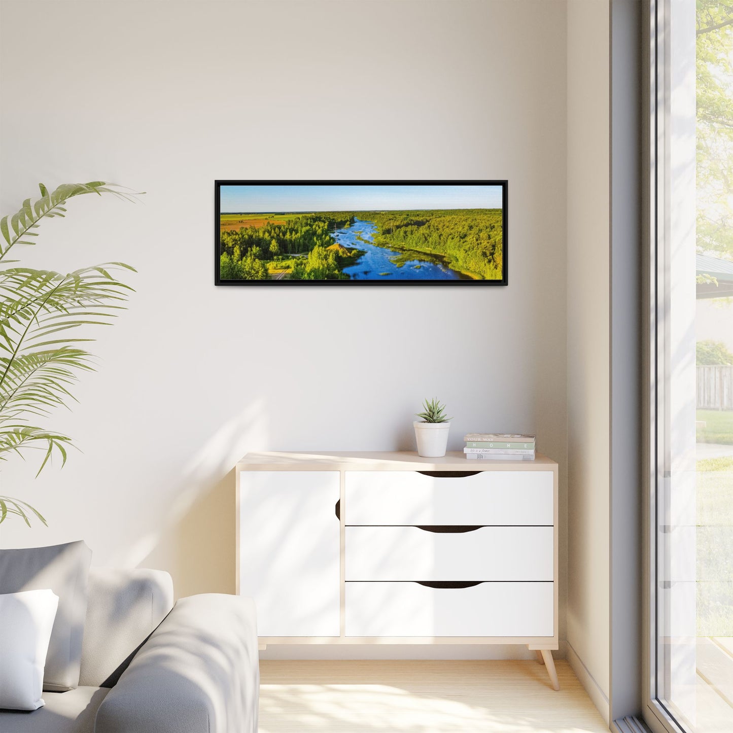 Zagares Lake Matte Canvas, Framed (Multi-color)