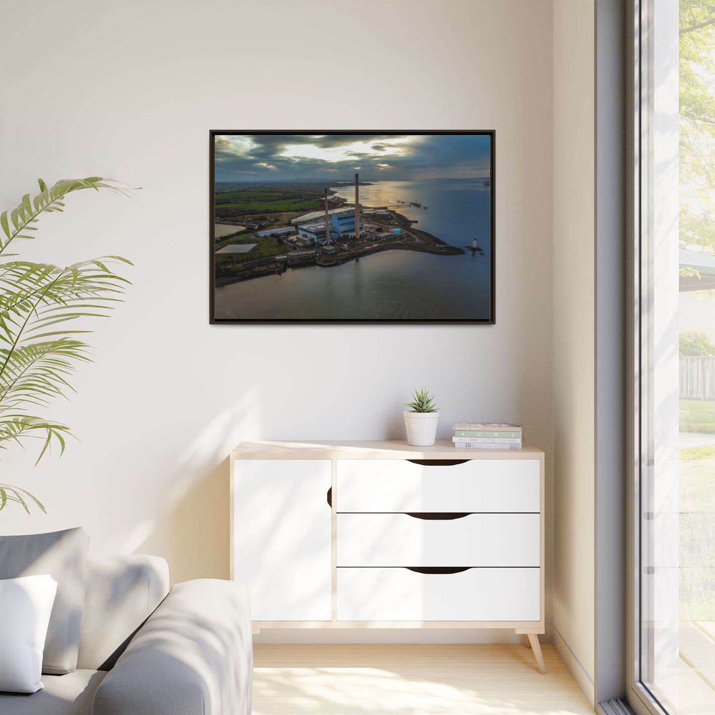 Target Power Station Matte Canvas, Framed (Multi-color)