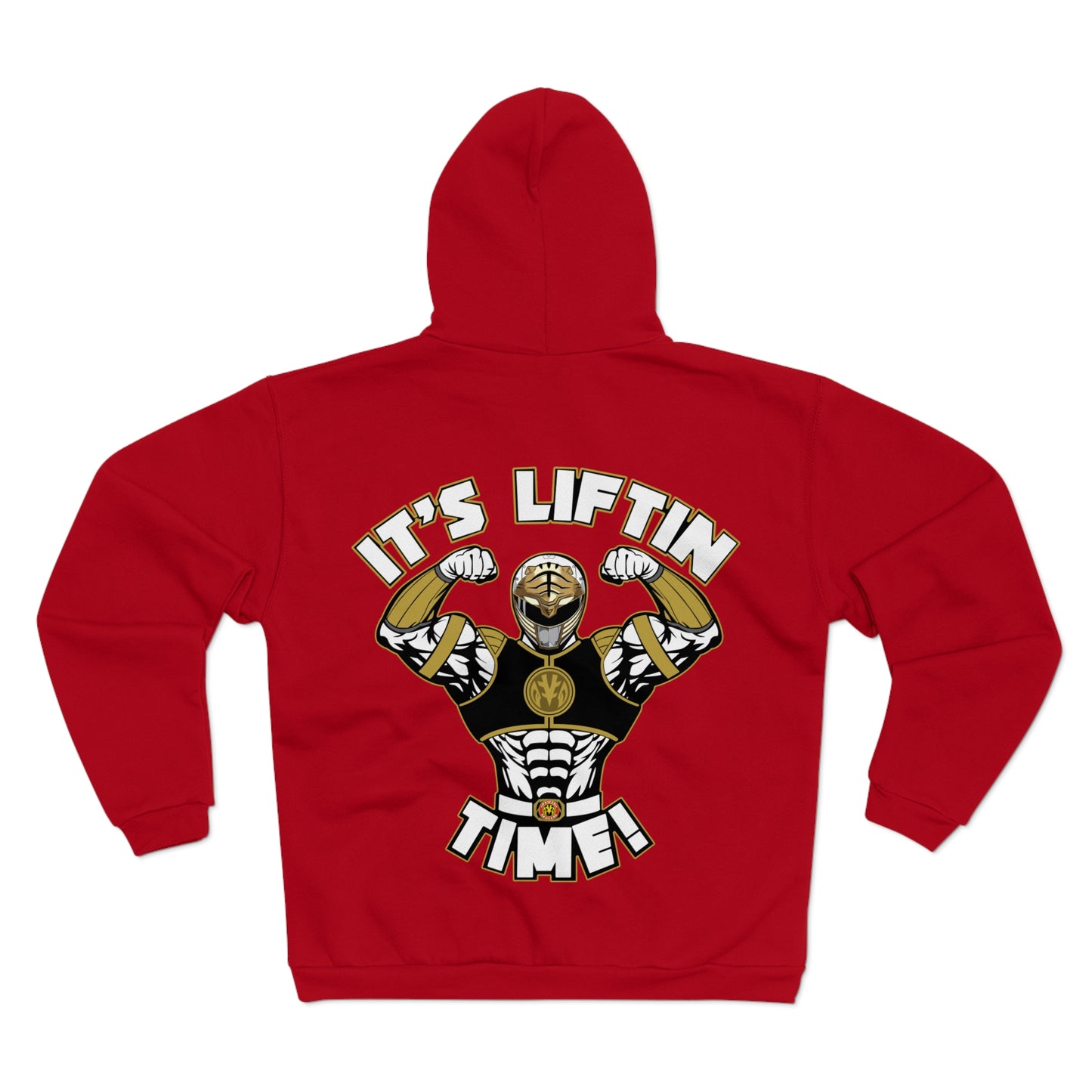 Unisex Hooded Zip Sweatshirt- "It's Liftin' Time!" Gym Motivation Hoodie