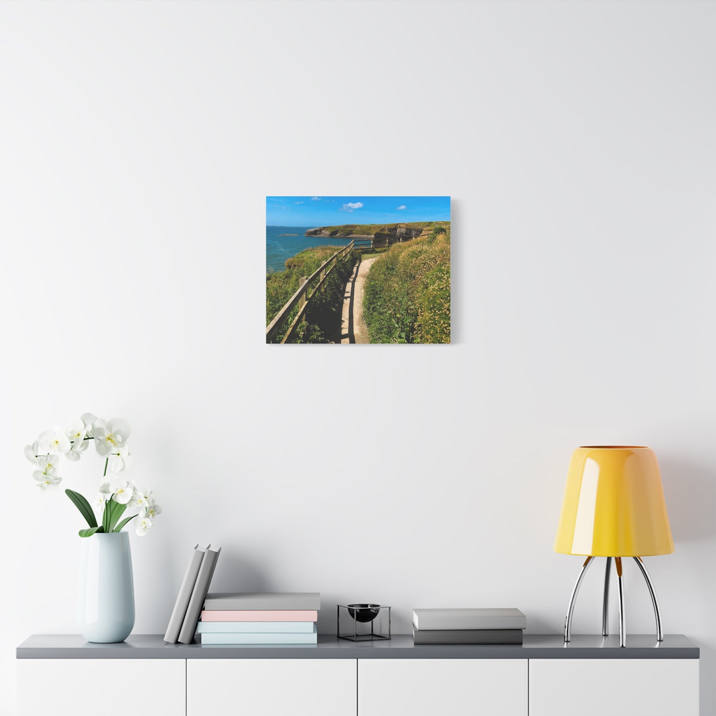 Sunny Walk In Ballybunion Matte Canvas, Stretched, 1.25"