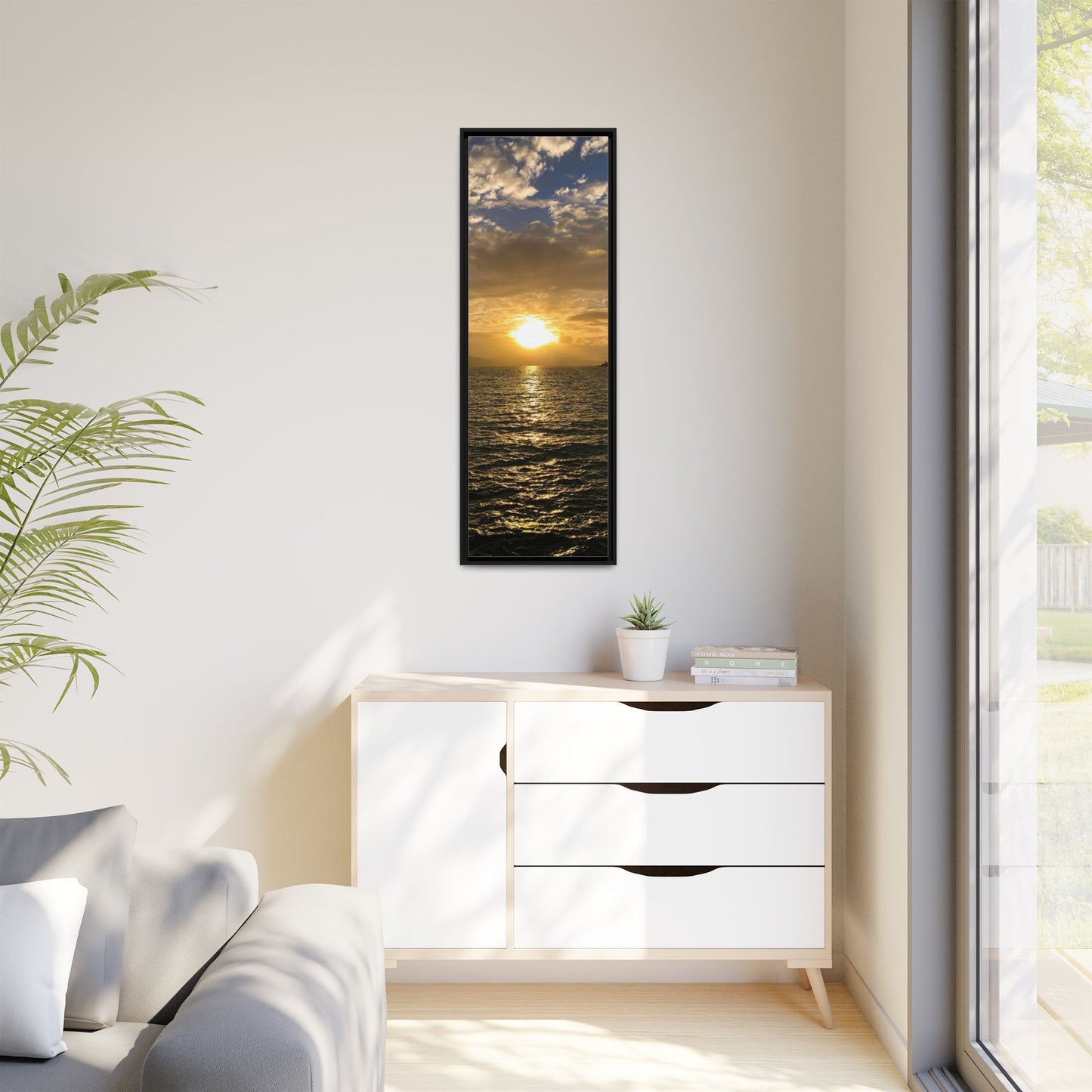 Sunset in Fenit Matte Canvas, Framed (Multi-color)
