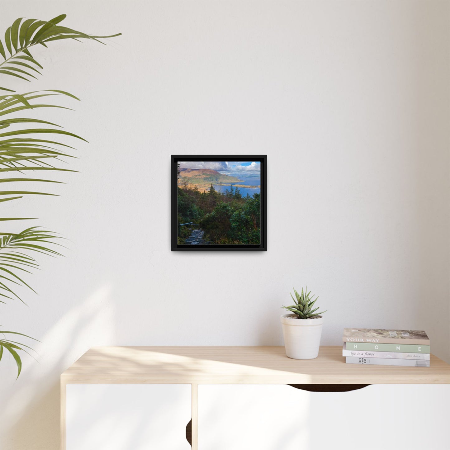 Torc Trail Stairs Matte Canvas, Framed (Multi-color)