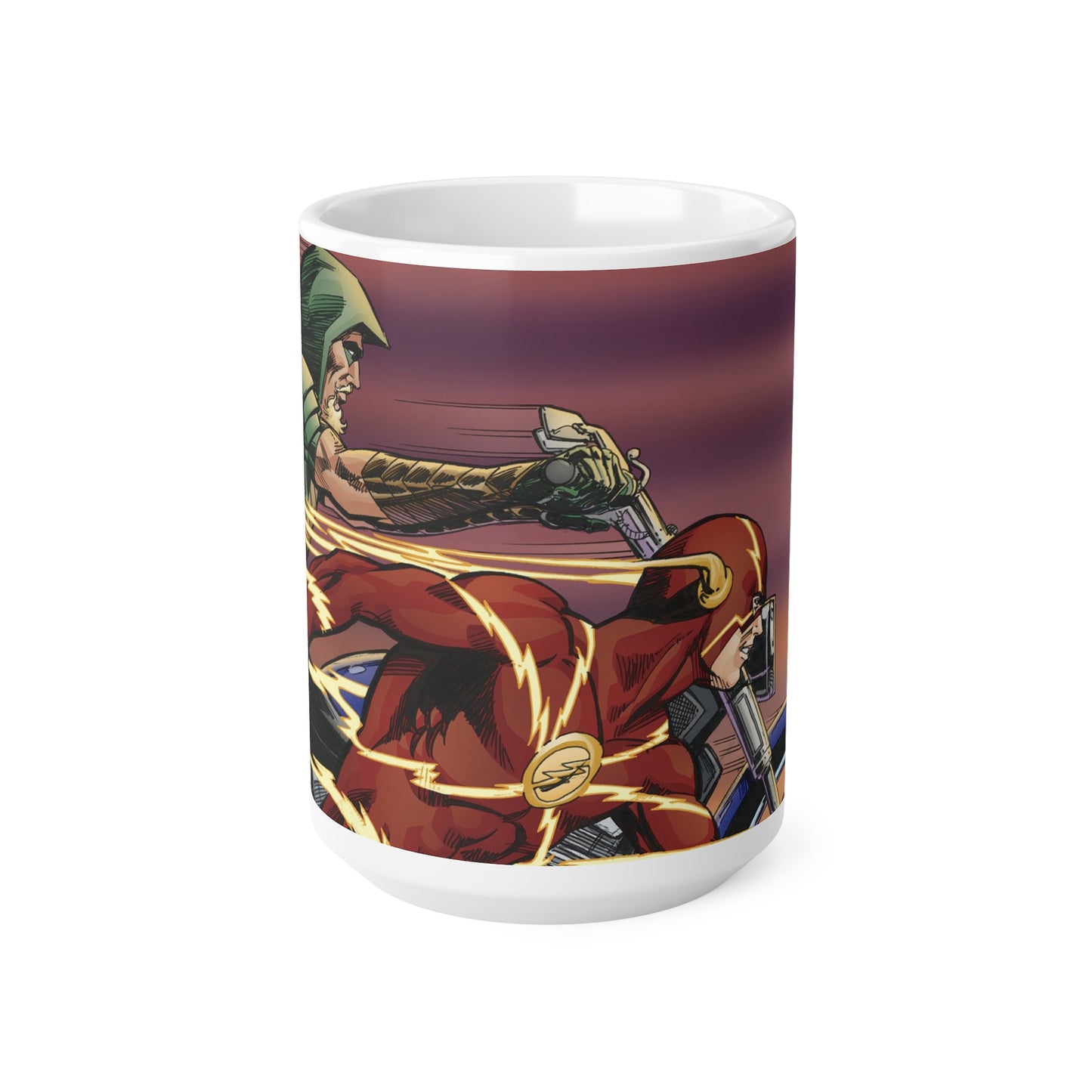 Superhero Duel Ceramic Coffee Cup - 11oz and 15oz