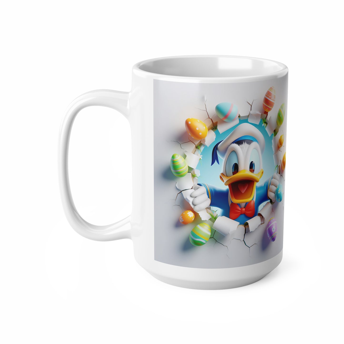 Whimsical Easter Ceramic Coffee Cups – 11oz & 15oz with Playful Duck Design