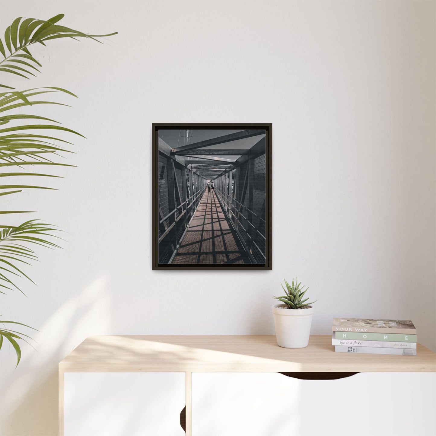 Dingle Pier Matte Canvas, Framed (Multi-color)